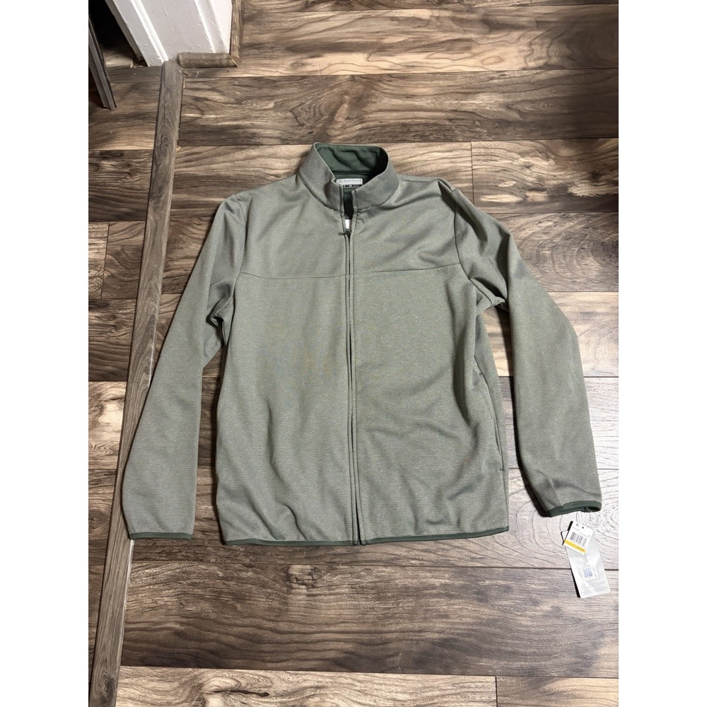 PGA Tour Golf Jacket Men's Size Small Thermal Stretch Green Zip Up NWT 682